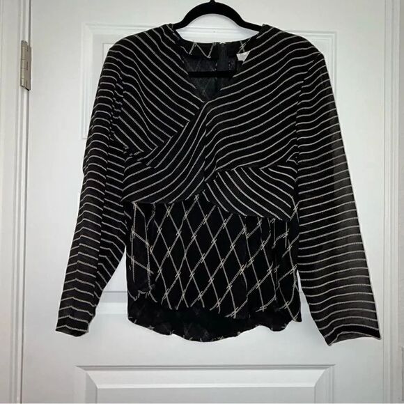 Vera Cristina Tops - Vera Cristina Silk Sheer Blouse Top